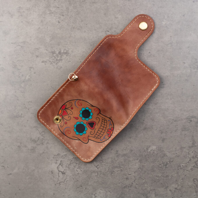 Rebel Bridge The Golden Gate biker wallet Shell cordovan