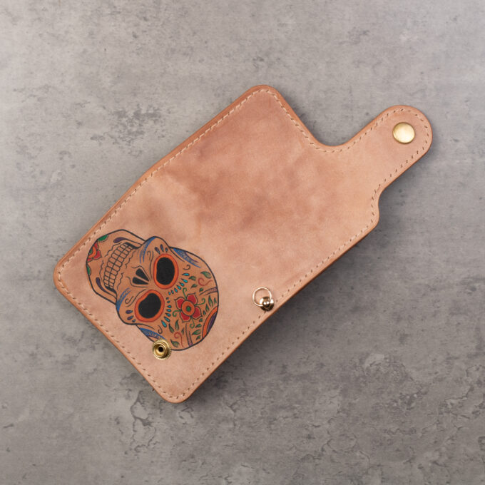 Rebel Bridge The Golden Gate biker wallet Shell cordovan