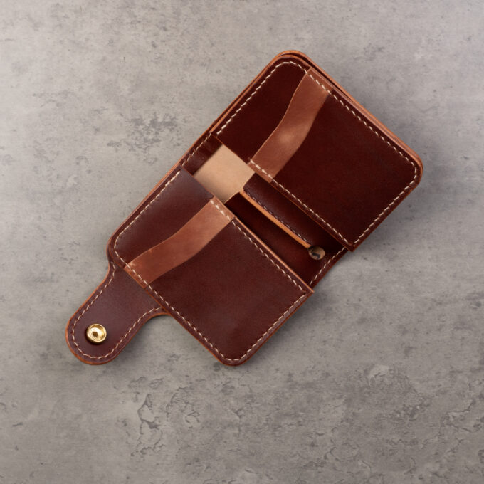 Rebel Bridge The Golden Gate biker wallet Shell cordovan